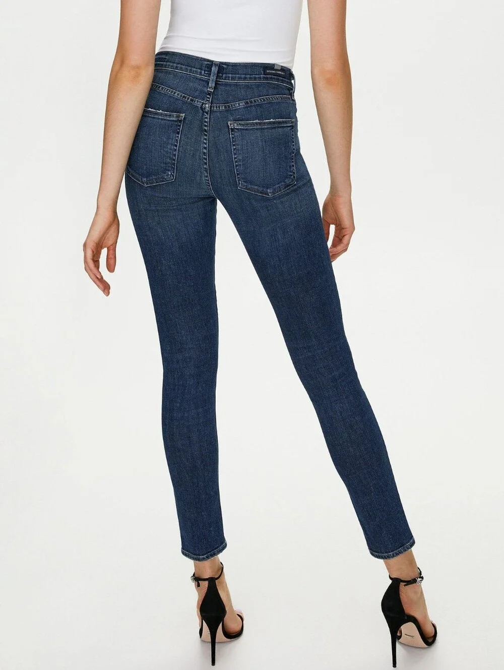 Citizens of Humanity Rocket Ankle High Rise Skinny Blue Denim Jeans 25